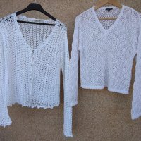 Красиви плетени блузи с дълъг и къс ръкав, снимка 1 - Блузи с дълъг ръкав и пуловери - 34782061