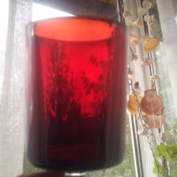 Червени, прозрачни чаши, прозрачно бяло столче за алкохол 6 бр, снимка 7 - Чаши - 38726340