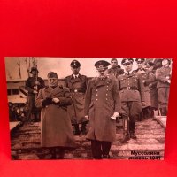 Снимка Адолф Хитлер и Мусолини Януари 1941 само за 10 лв, снимка 2 - Други ценни предмети - 39273231