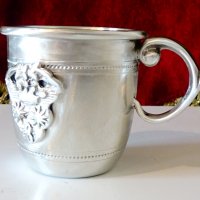 Чаша от калай с корона,кралски герб. , снимка 2 - Антикварни и старинни предмети - 40147258
