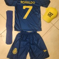 Син Екип Роналдо + Шапка Роналдо АЛ Насър 2023г Ново Детско от 4 до 16 RONALDO, снимка 6 - Футбол - 39956324