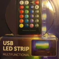 USB LED лента Nor-Tec 2бр 50 см, снимка 3 - Лед осветление - 43835635
