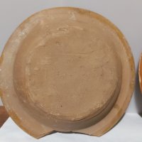 Стара глинена чиния, паница -3 броя., снимка 5 - Други ценни предмети - 44005468