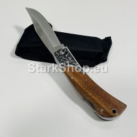  Сгъваем руски нож лев с калъф, снимка 3 - Ножове - 38417161