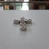 Дизайнерски сребърен кръст с родиево покритие. №0161, снимка 2 - Колиета, медальони, синджири - 33054792