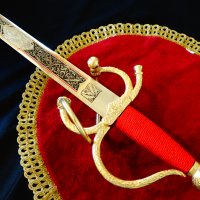 Старинен меч Colada del Cid,Toledo,позлата. , снимка 12 - Антикварни и старинни предмети - 39999110