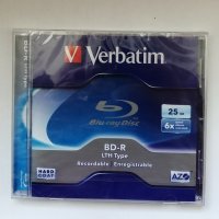 Blu-ray Disc в кутия/ BD-R диск  Verbatim Hard Coat 25GB 6X , снимка 1 - Blu-Ray филми - 28788178