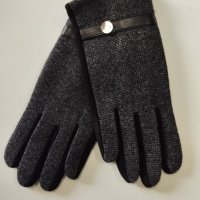 35 Мъжки ръкавици кашмир в тъмен цвят , снимка 2 - Ръкавици - 43317591