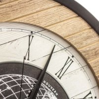 Уникален дървен часовник в индустриален стил, снимка 2 - Стенни часовници - 42992533