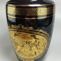 Гръцка ваза, ръчна изработка 24k позлата, снимка 3 - Антикварни и старинни предмети - 43331401