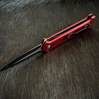 Сгъваем нож (flipper) във военен стил Linder Red Arrow. (337111), снимка 4 - Ножове - 42988969