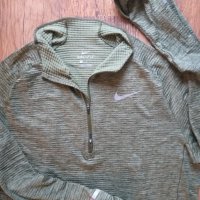 Nike Running Dri-FIT Element Sphere Half-Zip Sweat In Green - страхотна мъжка блуза КАТО НОВА, снимка 10 - Спортни дрехи, екипи - 28147209