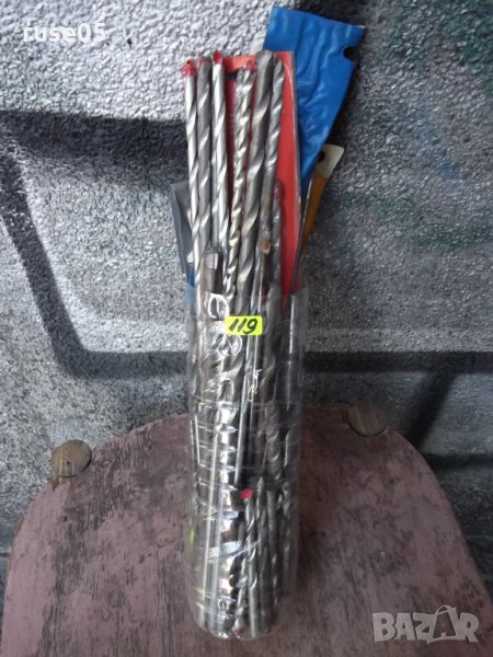 Лот от 119 бр. класически свредла за бетон, снимка 1