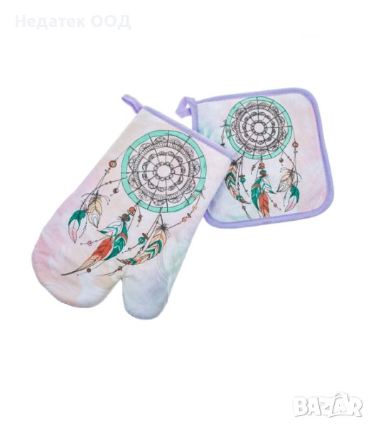  Ръкавици за готвене, лилави, 2 броя, снимка 1