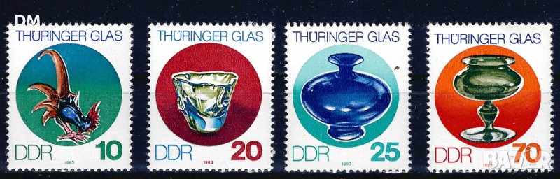 Германия ГДР 1983 - изкуство стъкло MNH, снимка 1