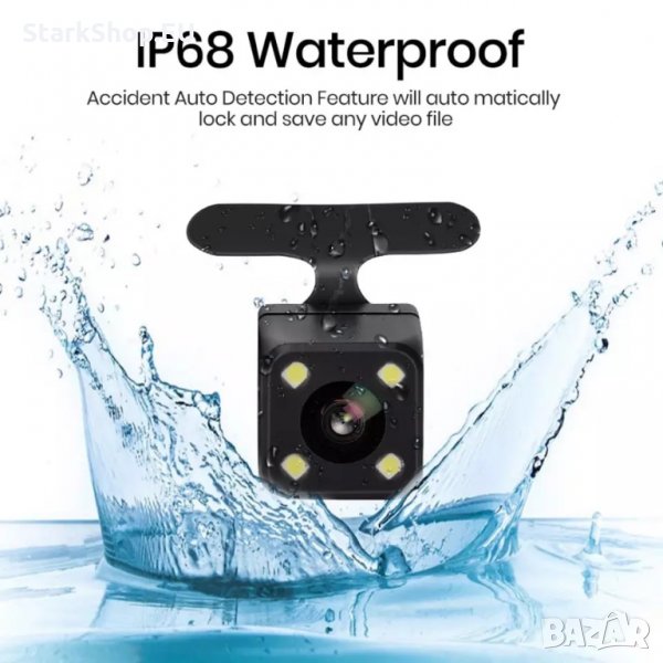 Камера за задно виждане паркиране парктроник монитор кола автомобил, снимка 1