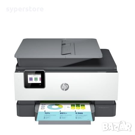 Принтер Мастиленоструен Мултифункционален 4 в 1 Цветен HP OfficeJet Pro 9012E AiO Копир Принтер Скен, снимка 1