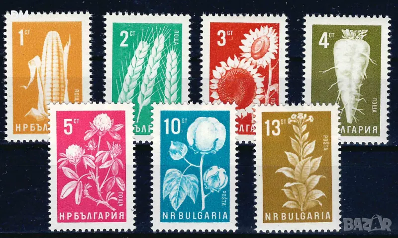 България 1965 - растения MNH, снимка 1