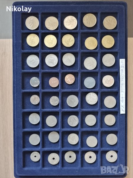 МОНЕТИ, LOT по 40 бр, ИСПАНИЯ, ПОЛША, БЕЛГИЯ, снимка 1