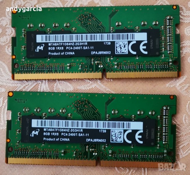 16GB DDR4 KIT 2133/2400mhz SODIMM PC4 рам памет лаптоп КИТ комплект, снимка 1
