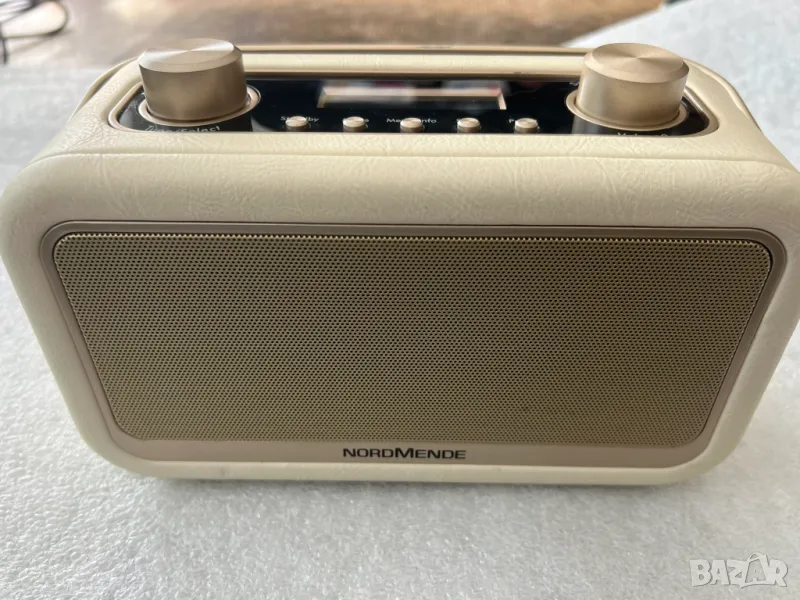 Ретро портативно радио, Nordmende, TRANSITA 30, DAB + и FM, Bluetooth, 6 W, Бежово, снимка 1