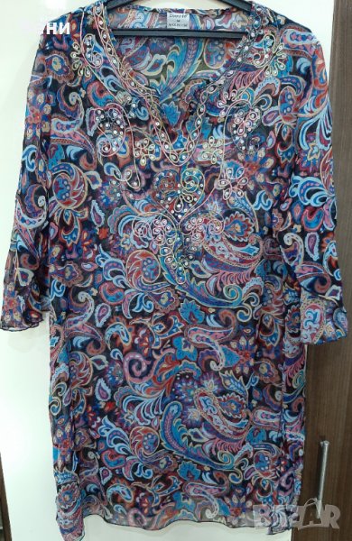 Свободна и ефирна дамска туника, снимка 1