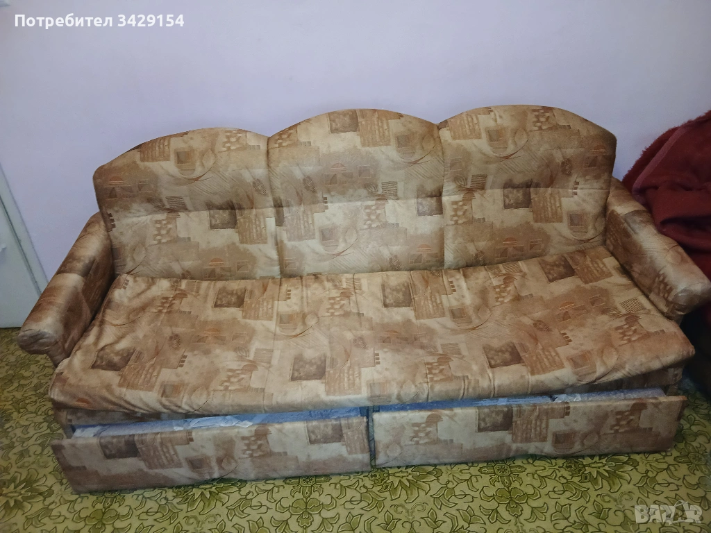 Супер Изгодно Голям Разтегателен Диван В Добро състояние.!!, снимка 1