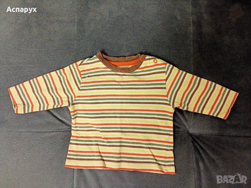 Бебешка памучна тънка блузка с дълъг ръкав TU 3-6 месеца, снимка 1