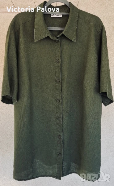 Голяма ленена риза ULLA POPKEN , снимка 1