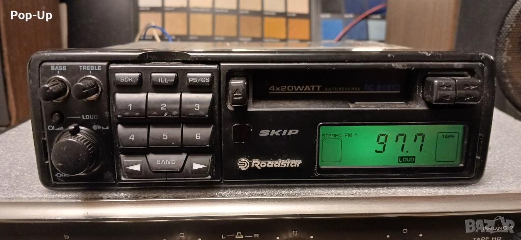 Ретро авто Радиокасетофон ROADSTAR RC - 818 TD, снимка 1