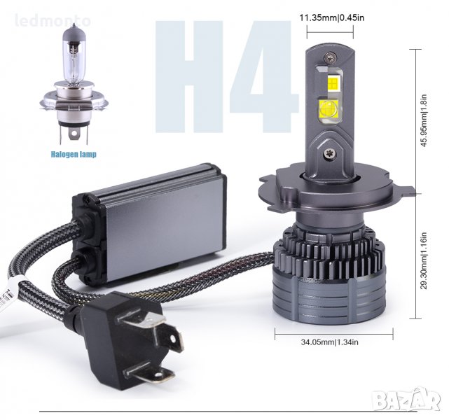 XHP 50 LED лед крушки h7 h4 hb3 hb4 h1 110W led н7 н4 н1, снимка 1