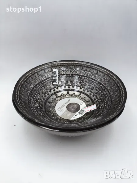 Купа стъклена Arovo 17x17x6 см , снимка 1