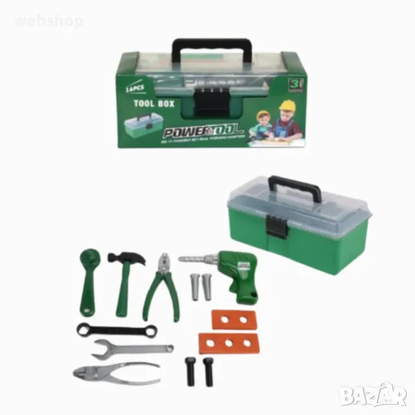 Детски куфар с инструменти за млади майстори, снимка 1