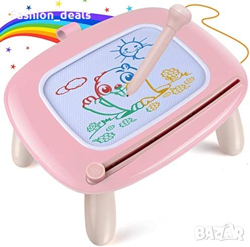 Нова Магнитна дъска за рисуване деца изтриваема подложка обучение, снимка 1