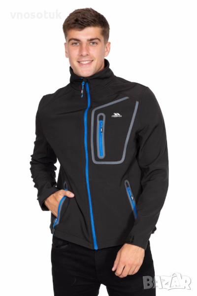 Trespass, Олекотено непромокаемо и ветроустойчиво яке Hotham, Черен-S , снимка 1