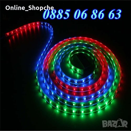 LED Лента 220 V, водоустойчива, Бяла, RGB, ЛЕД ленти, коледна украса, снимка 1