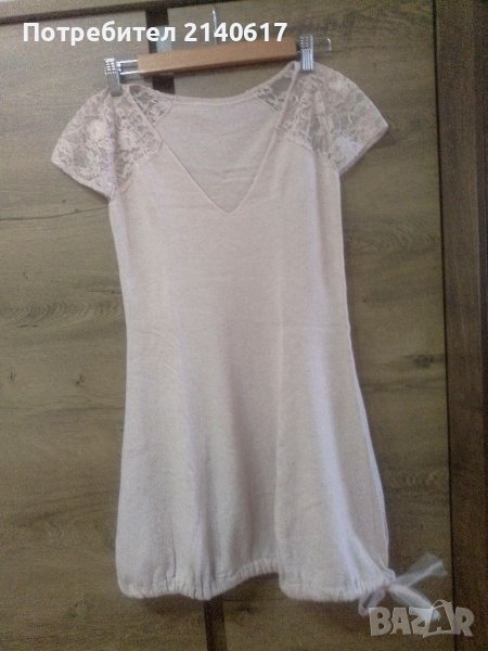 Рокля/туника в цвят жив корал, снимка 1