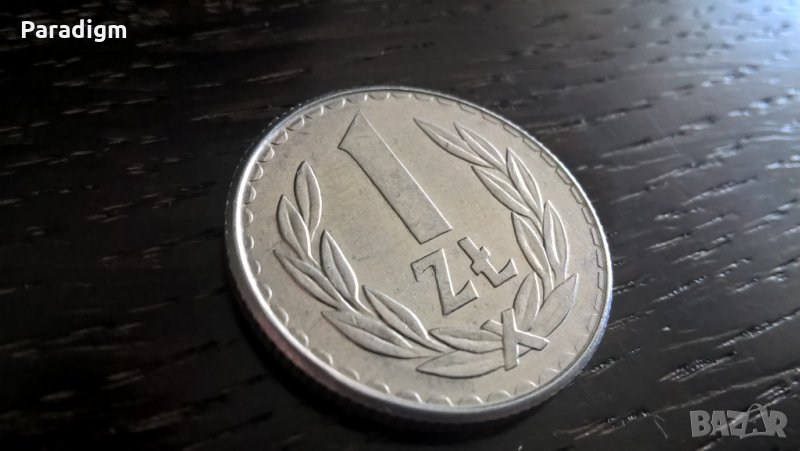 Mонета - Полша - 1 злота | 1987г., снимка 1