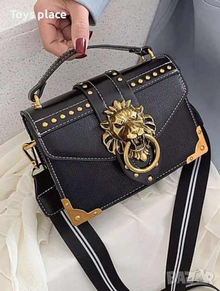 Страхотна черна кожена чанта модел 2025, снимка 1