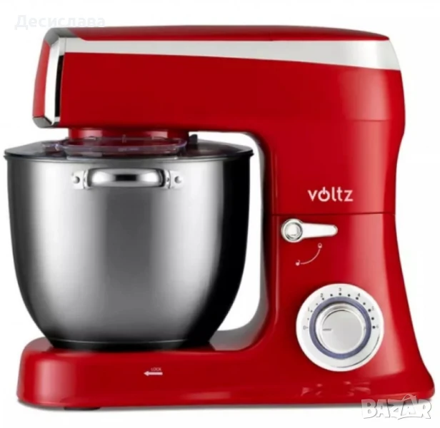 Планетарен миксер с купа от инокс Voltz, 2100W, 7.5 литра, снимка 1