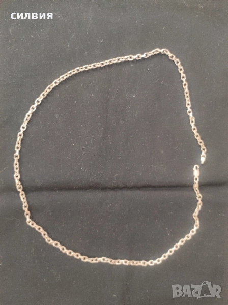 мъжки сребърен синджир , снимка 1