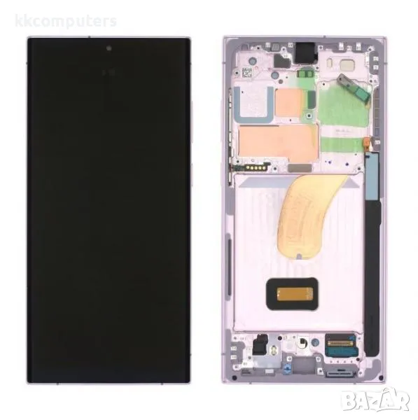 LCD Дисплей за Samsung SM-S918F S23 Ultra 5G 2023 / GH82-30465D / 30466D / Тъч скрийн + рамка / Розо, снимка 1