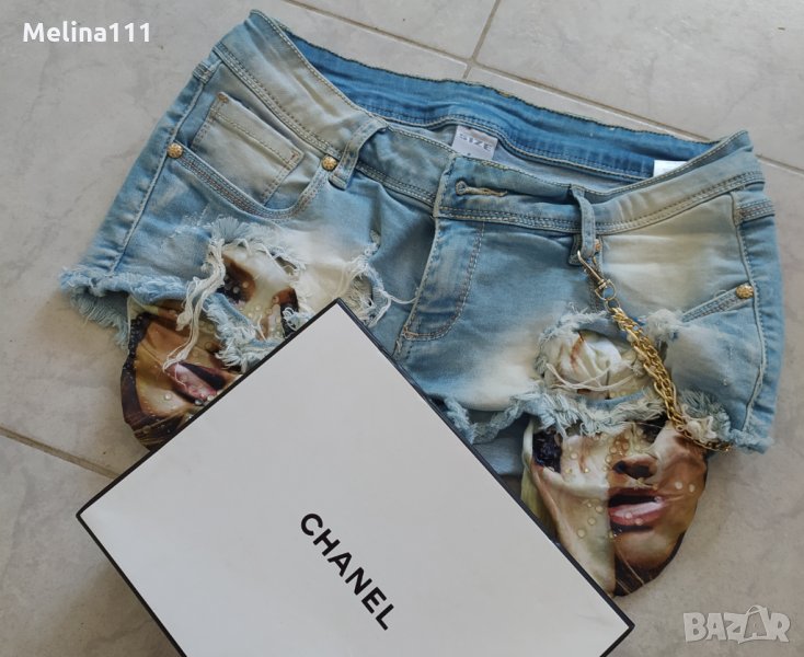 Продава дънков къс дамски панталон промо цена  хит модел, снимка 1