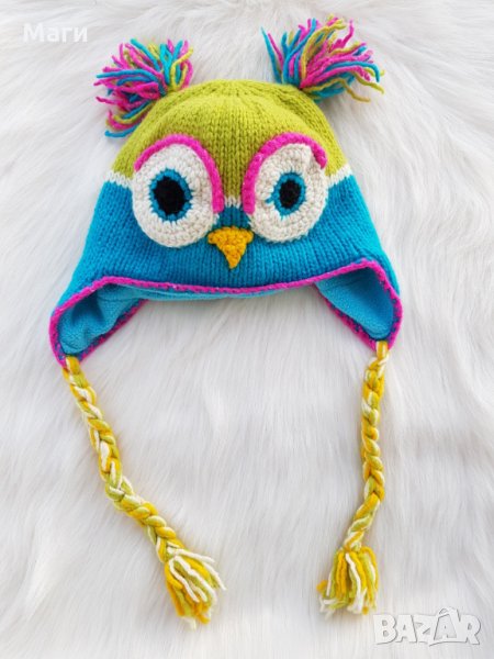Детска зимна шапка Бухалче, снимка 1