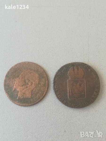 Стараи монети. Лот. Медна монета. EIN KREUZER. Австрия. Италия. Монета , снимка 1