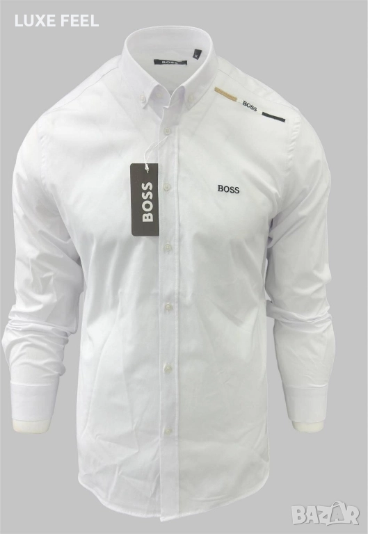 Мъжки Ризи - лого Бродирано ⚜️ Armani Boss, снимка 1