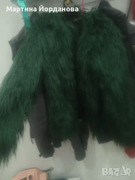 Дамско пухесто сако Zara размер М, снимка 1