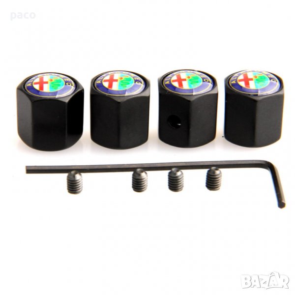 Защита от кражба! Метални капачки за вентили! Alfa Romeo, снимка 1