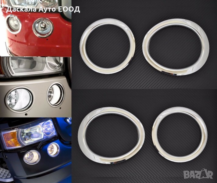 Комплект декорация халогени дневни светлини Скания Scania R 2004-2016, снимка 1