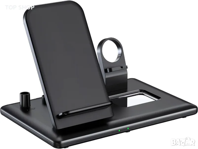 Безжично зарядно/ докинг станция Hoidokly 4 в 1, снимка 1